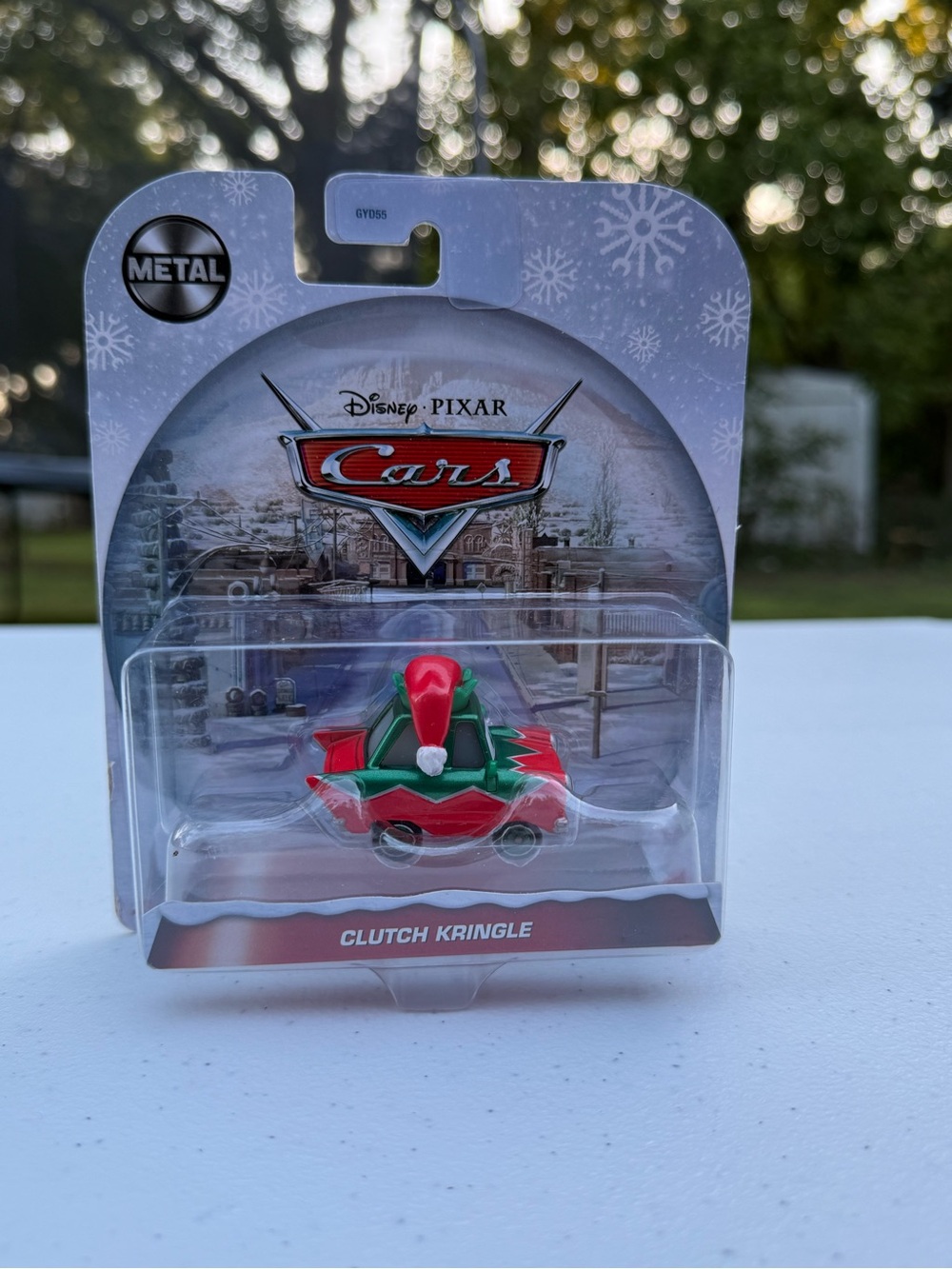 Disney Cars Clutch Kringle Metal Toy Car - Red, Green & White Festive Livery